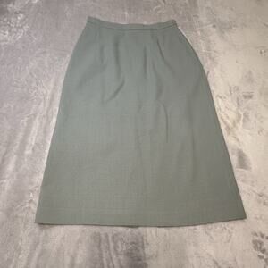 VTG‎ Prophecy Womens Skirt Pale Green 100% Wool Pockets No Size See Measurements